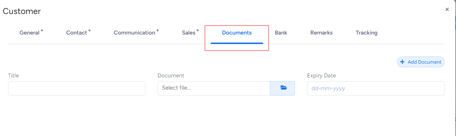 Add Customer Documents Details In Bridge LCS