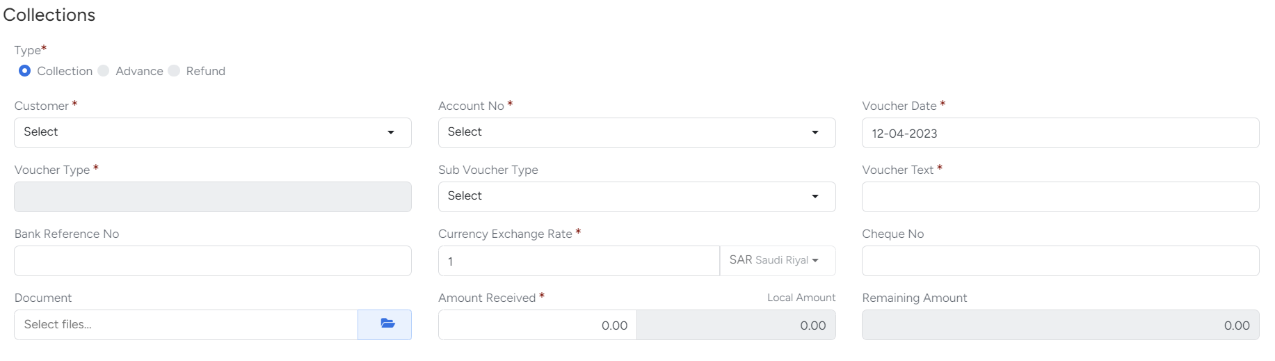 Payment Voucher in Bridge LCS Cargo Airline Software