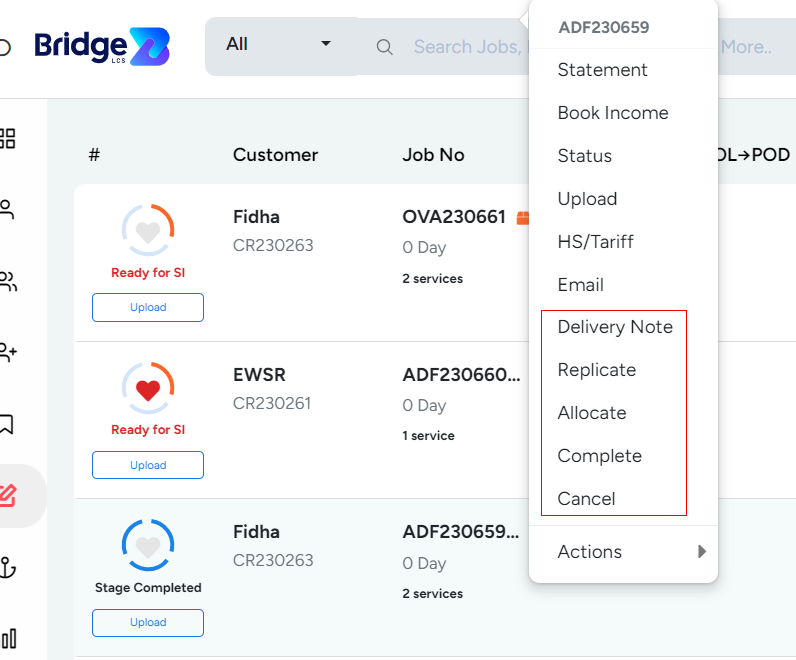 Delivery Note, Replicate and Complete 