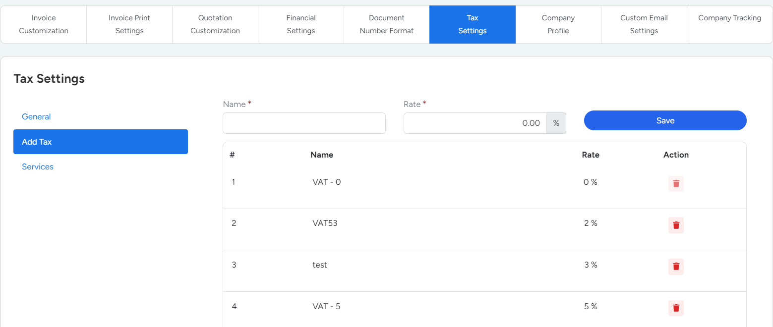 How to add Tax Settings in Bridge LCS Freight Management System Software