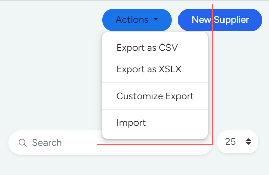 Customize Supplier Module