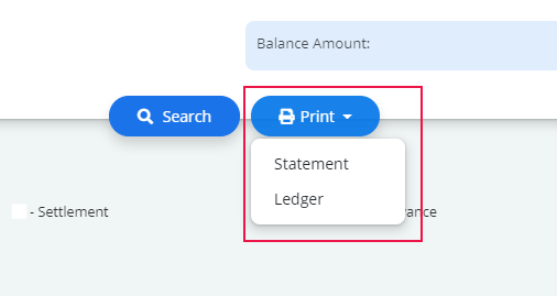 Print Statement And Ledger